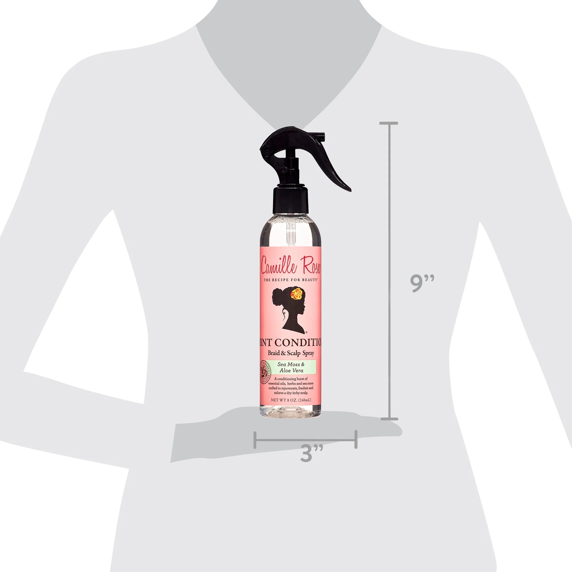 Mint Condition Braid & Scalp Spray, 8 Oz, Conditioning, All Hair Types, Unisex