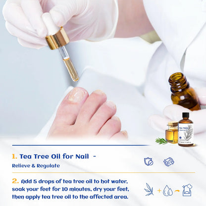 Tea Tree Essential Oil, Premium Pure Natural, for Skin, Hair, Bath, Diffuser, Purifier-100Ml