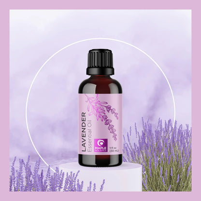Pure Lavender Essential Oil - Premium Lavender Essential Oil for Hair Skin and Nails - Aromatherapy Lavender Oil for Diffusers Humidifiers and Linens plus Natural Bath Oil for Home Spa Self Care